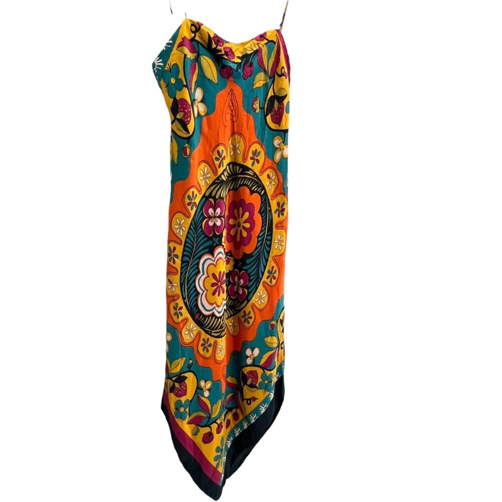 Cache Womens Multicolor Floral Halter Dress Size 4